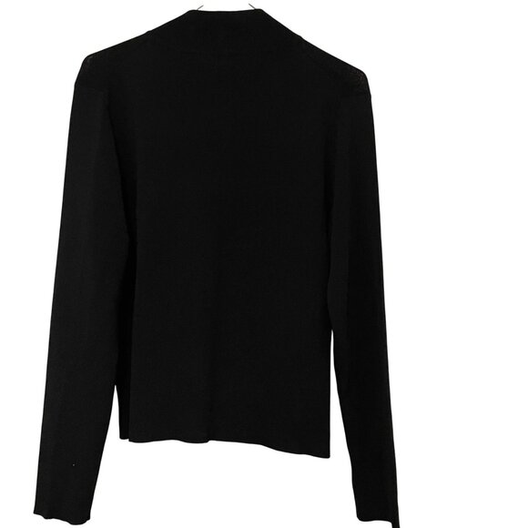 Grace Dane Lewis Petite Womens Black Zip-Up Cardigan Sweater PM - Picture 2 of 6